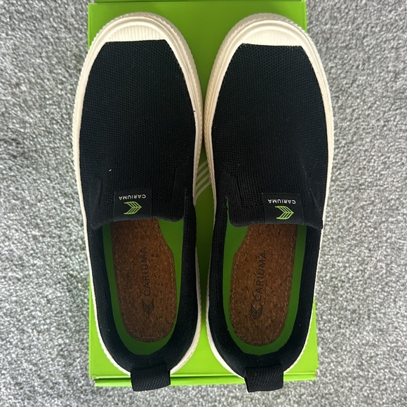 Cariuma Slip On Black Knit Sneaker - Picture 2 of 5